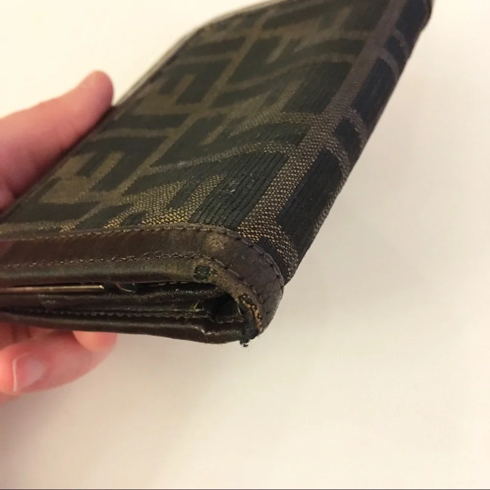 Fendi Zucca Canvas Monogram Bifold Wallet
